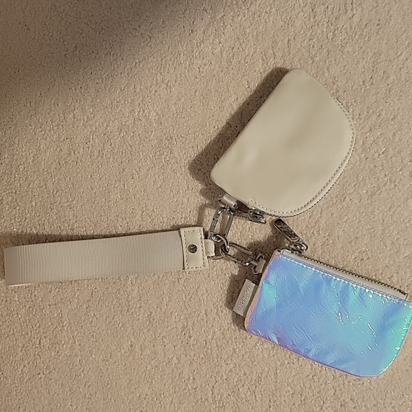 LULULEMON Iridescent & Bone Dual Pouch Wristlet - Picture 7 of 10